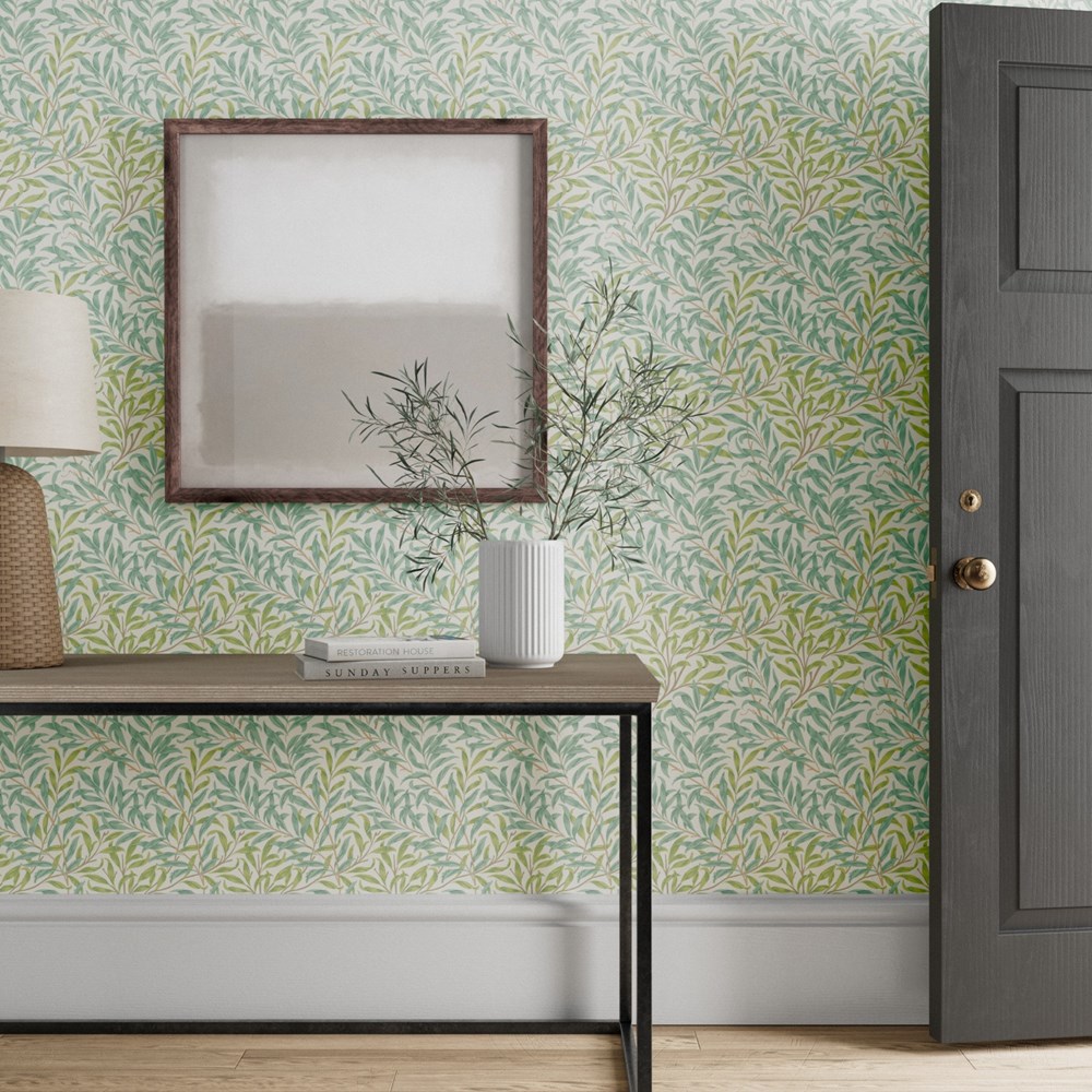 Willow Boughs Wallpaper 217083 by Morris & Co in Willow Seaglass